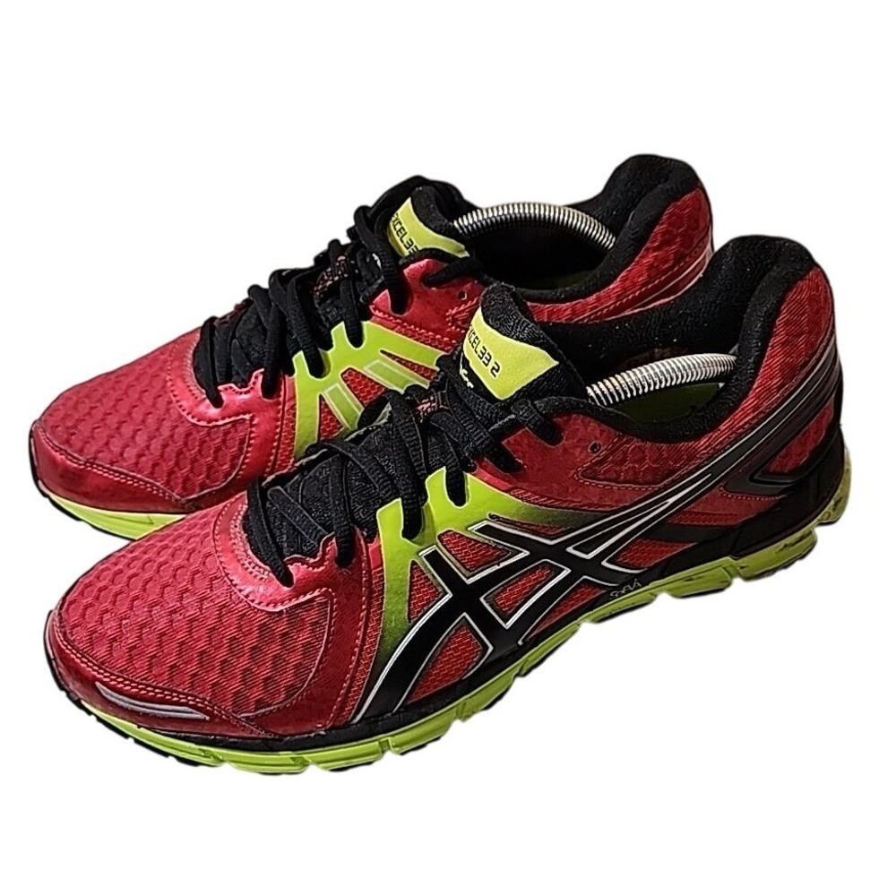 ASICS GEL-Excel 33 2 Men's Red Neon Running‎ Shoes Size 11 T315N